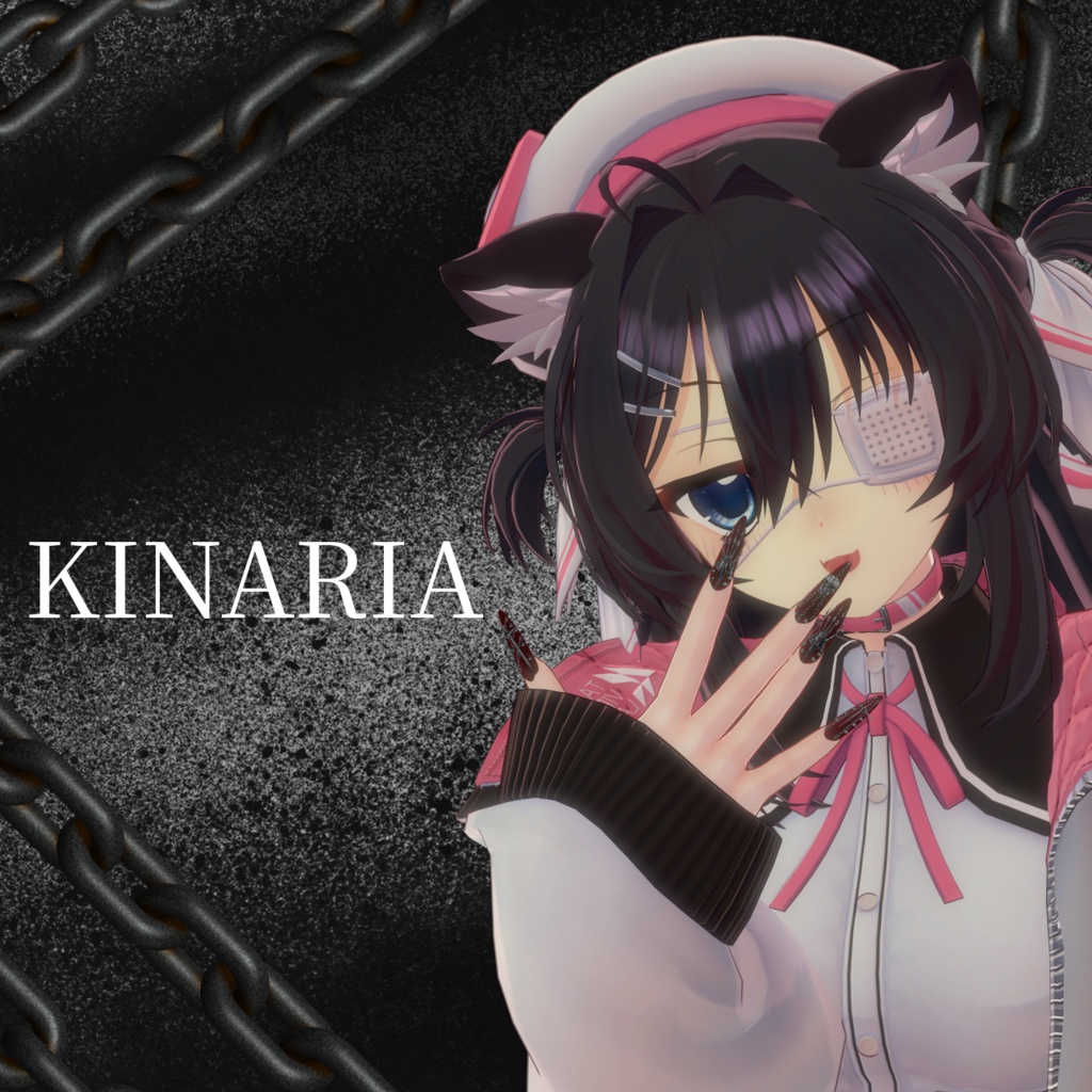 【8アバター対応】SKULL CHAIN NAIL