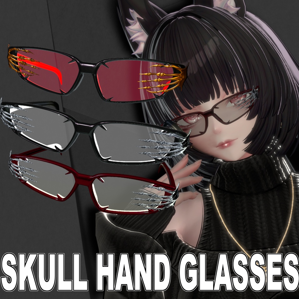 Skull Hand Glasses