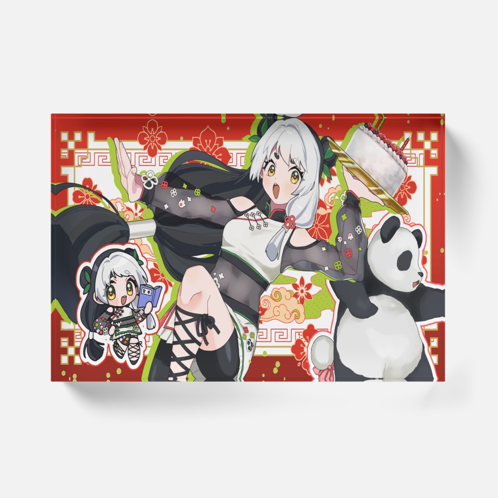 2周年イラストアクリルブロック