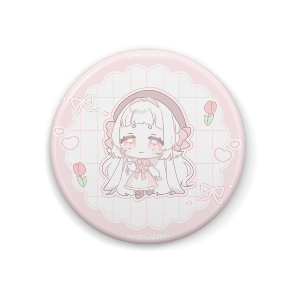 【缶バッジ】🐇チミしろまる🎀