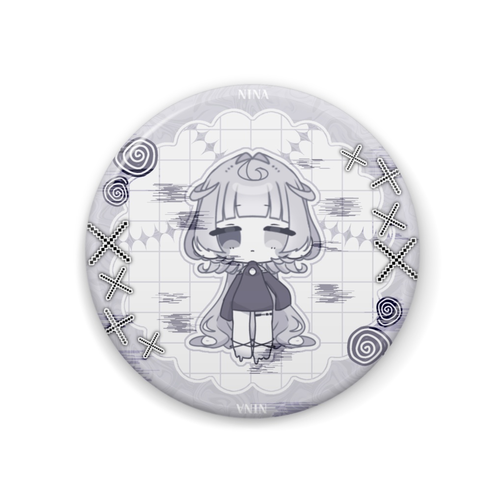 【缶バッジ】OC¦ニナ👁🗨🔘