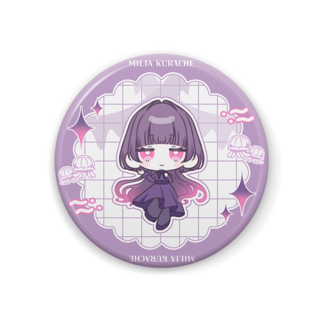 【缶バッジ】OC￤ミリア🪼🩷