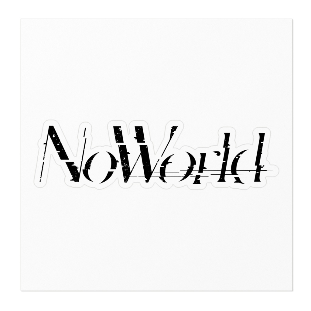 NoWorld ステッカー │ LOGO
