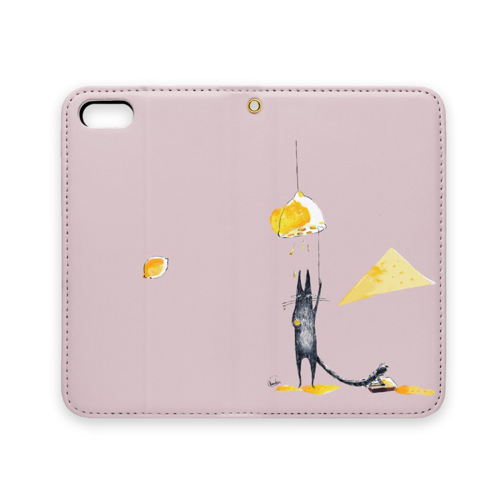 ネコチャン−レモン iPhoneケース