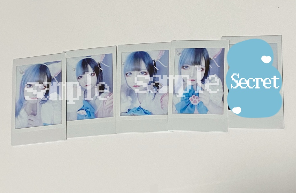 猫耳メイドチェキ【落書き付き】