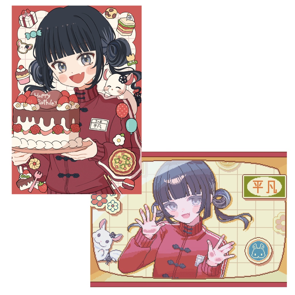 お誕生日なぼんちゃん（ポストカードセット）