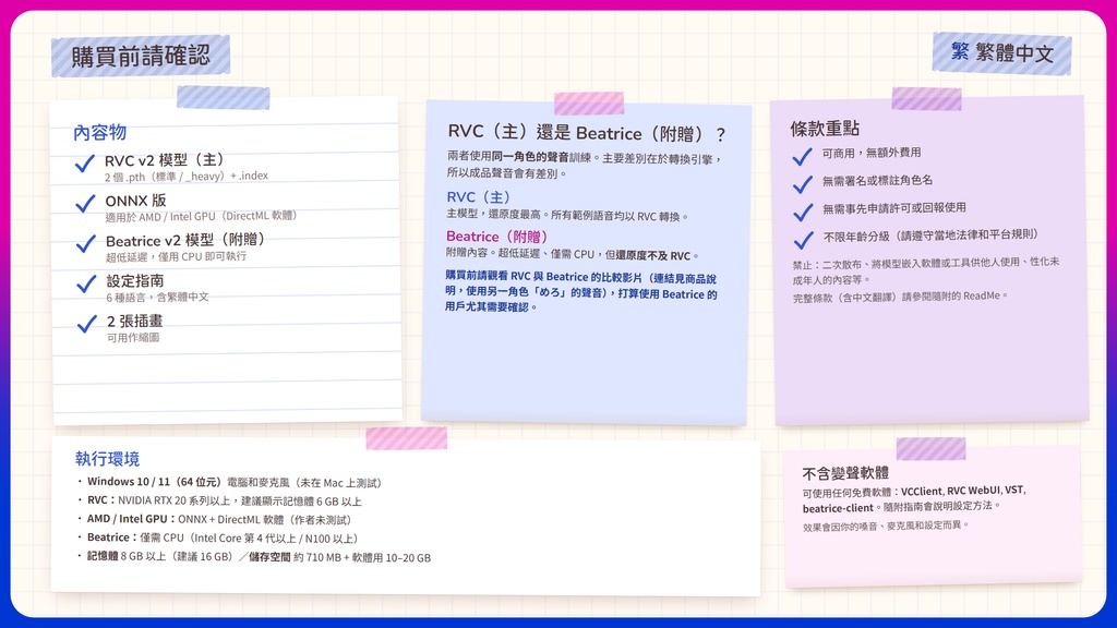 【RVC学習済みモデル】あどけなくて気怠げな、中性ショタボ🌙『える』 / 🎤会話・歌唱・ささやきを全部学習、ずっと使えるRVC / Beatrice V2・ONNX同梱 / 🌍EN・ESP・中文・한국어