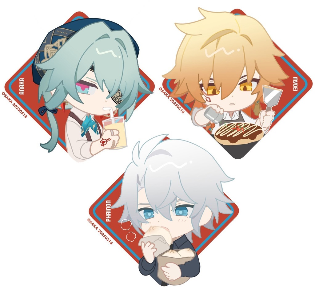 刃穹&オンパ男子大阪ミニステッカー