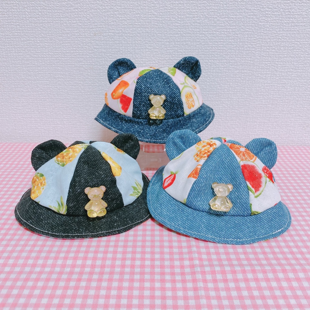 bear bucket hat - tropical ver