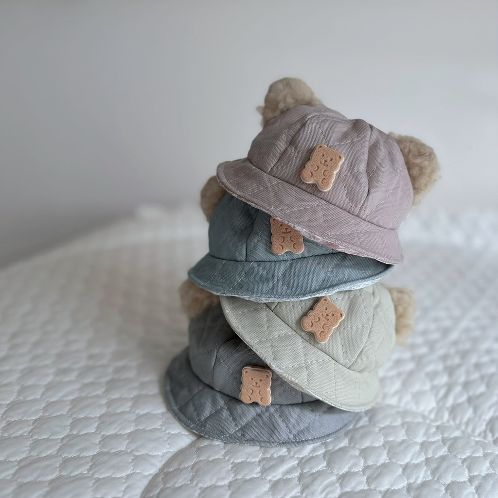 bear bucket hat - solid series by spring