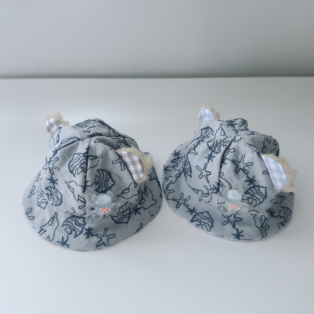 bear bucket hat - lace series -