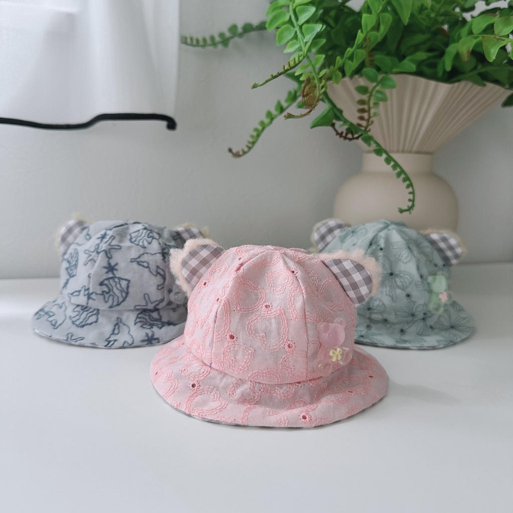 bear bucket hat - lace series -