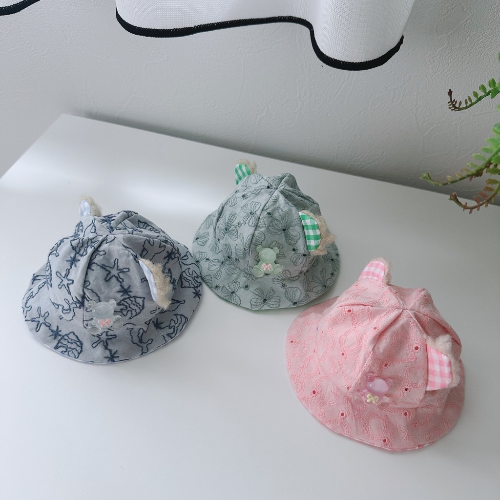 bear bucket hat - lace series -