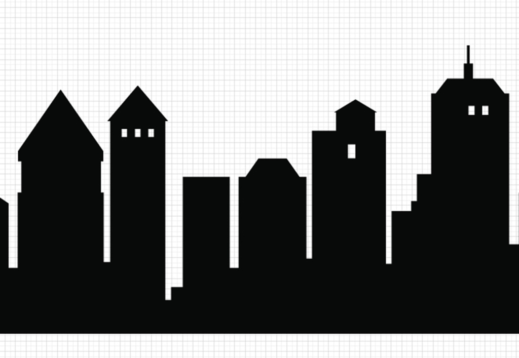 City skyline clipart