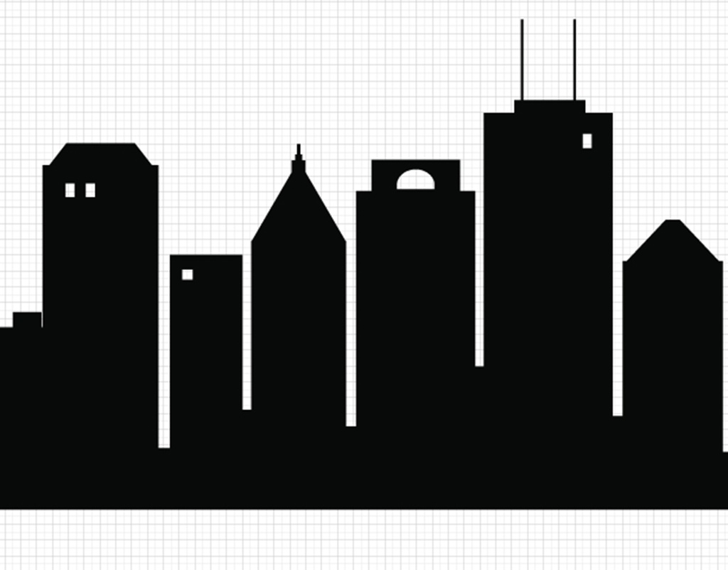City skyline clipart