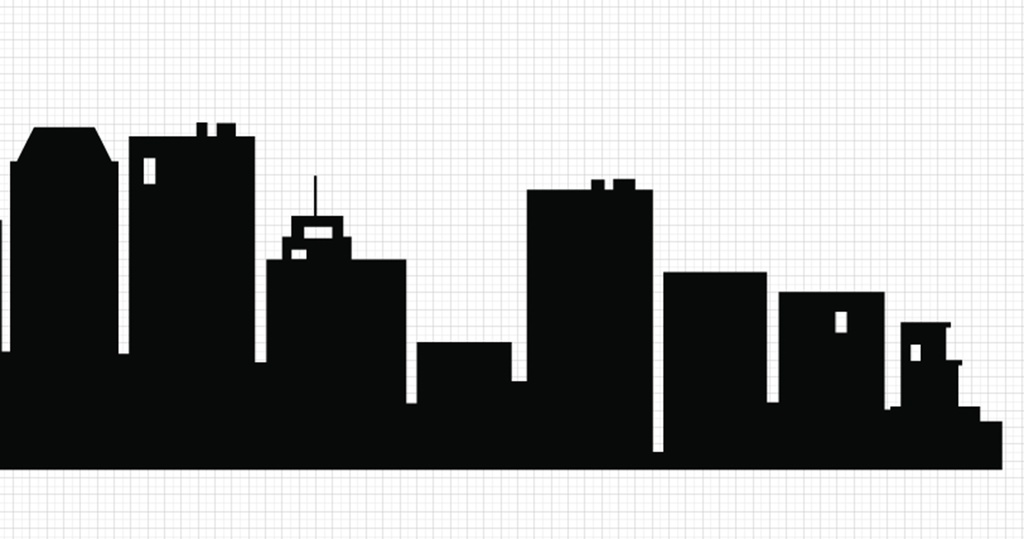 City skyline clipart