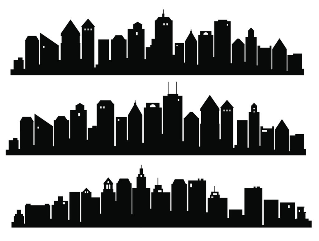 City skyline clipart