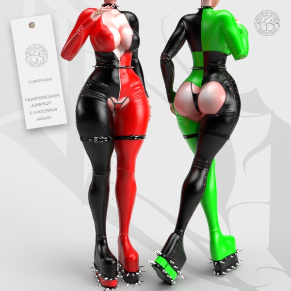 3D Heartbreaker Jumpsuit ルミナ LUMINA ジャンプスーツ