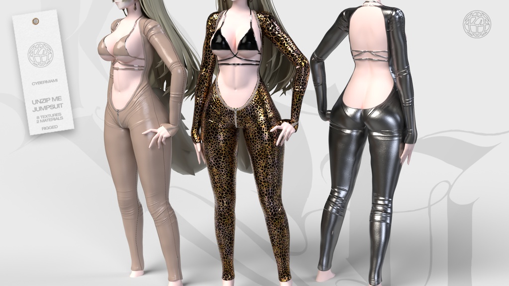 3D Unzip Me Jumpsuit ジャンプスーツ LUMINA ルミナ