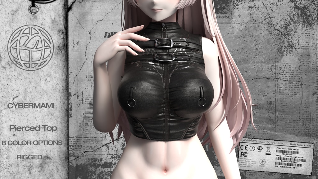 PIERCED TOP LUMINA ピアストップルミナ VRCHAT