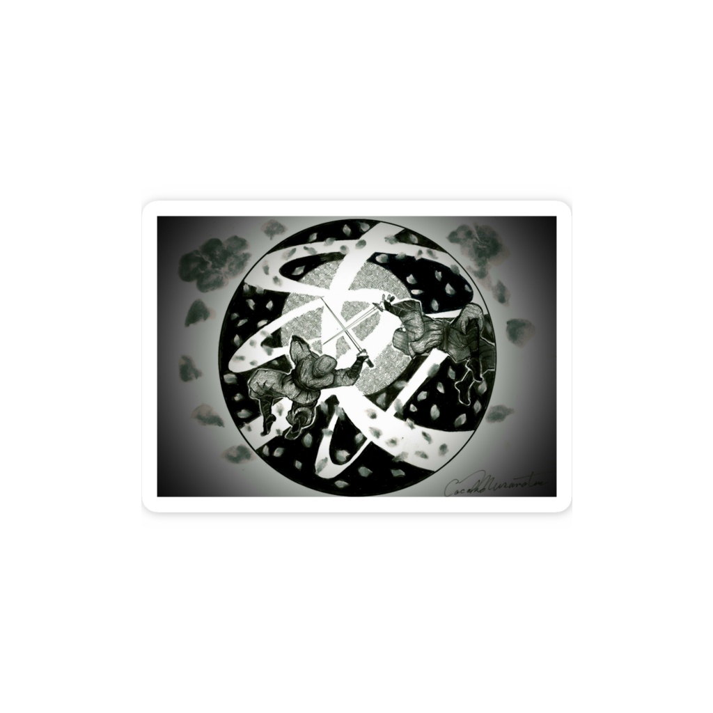 忍者スマホステッカー タイプ E