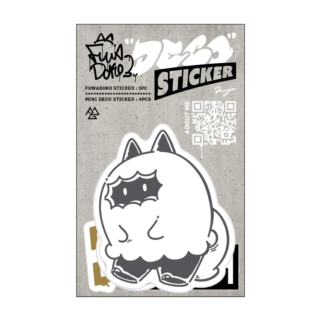 フワドコデコステッカー