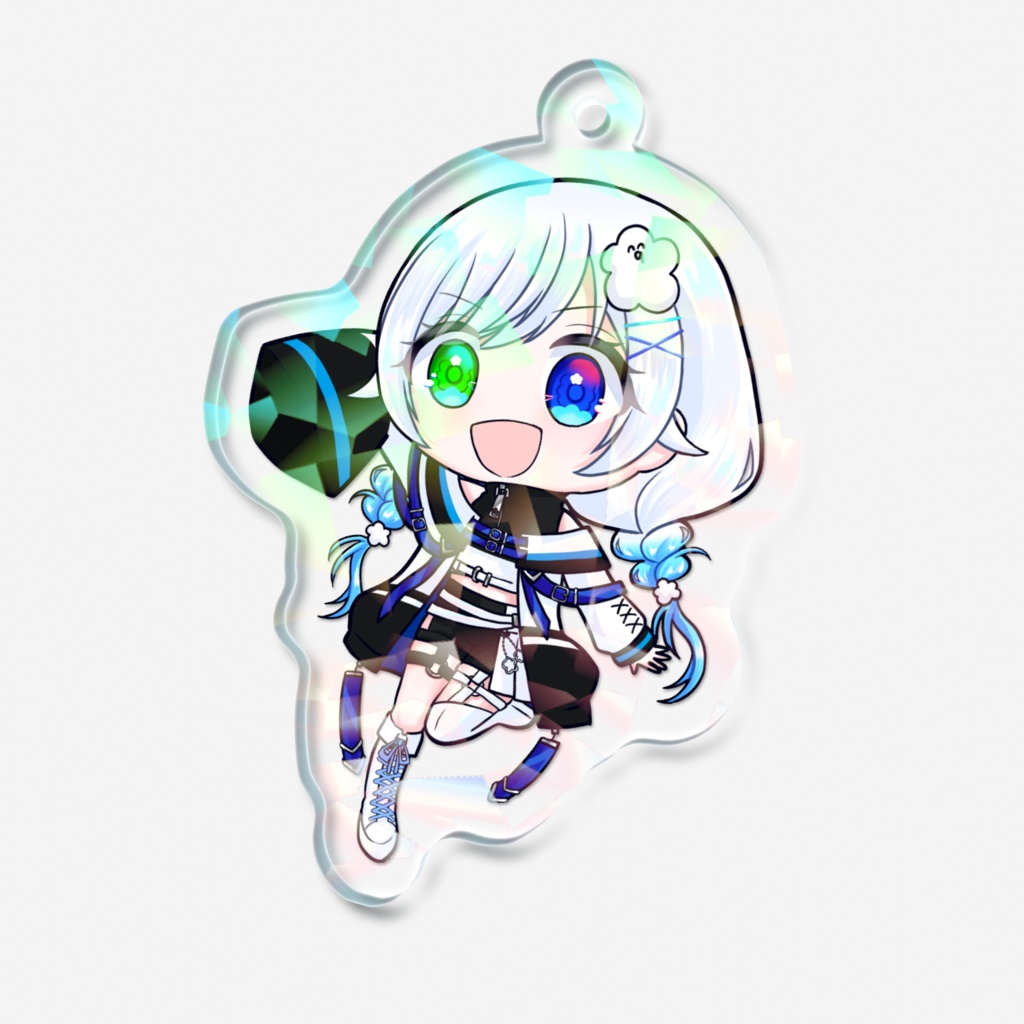 ホログラムアクリルキーホルダー/ふわふわわたげ