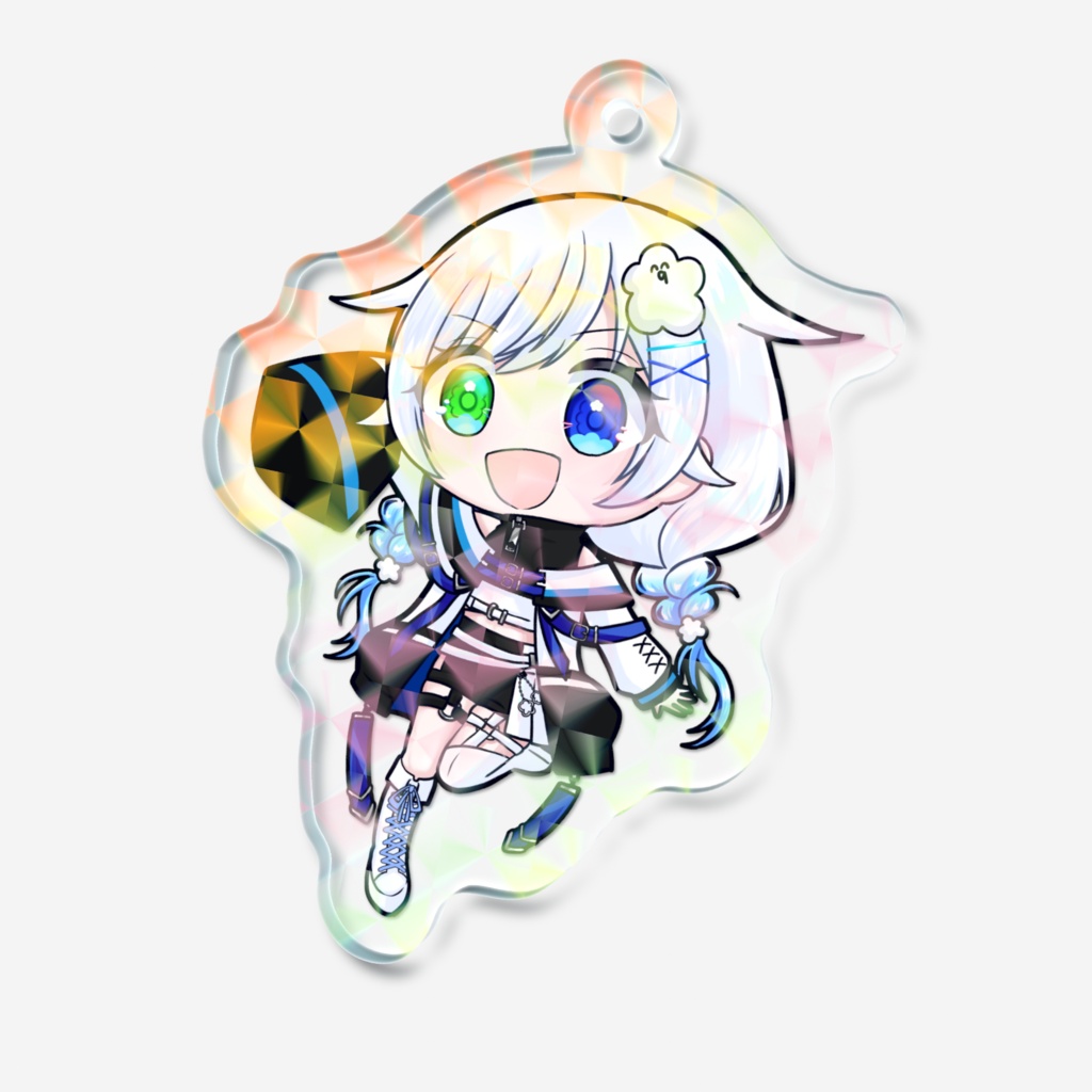 ホログラムアクリルキーホルダー/ふわふわわたげ
