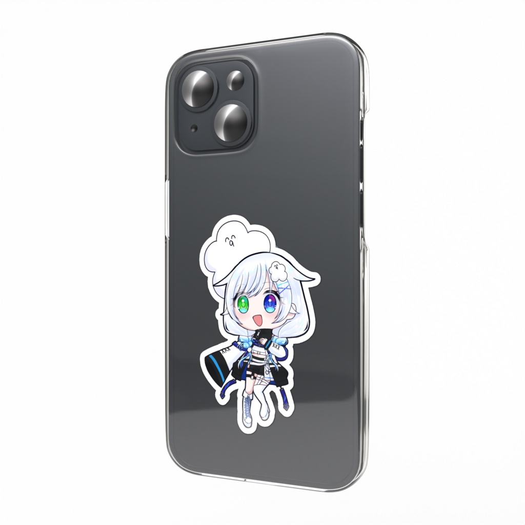 スマホステッカー(3種)ふわふわわたげ