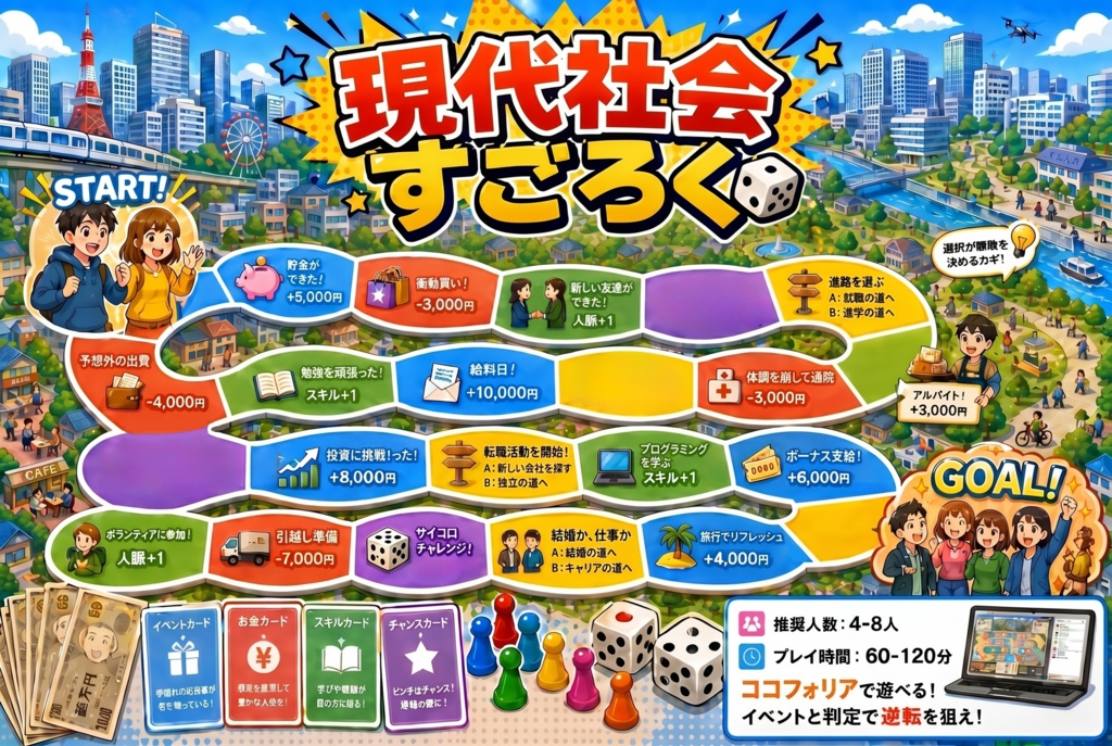 現代社会すごろく