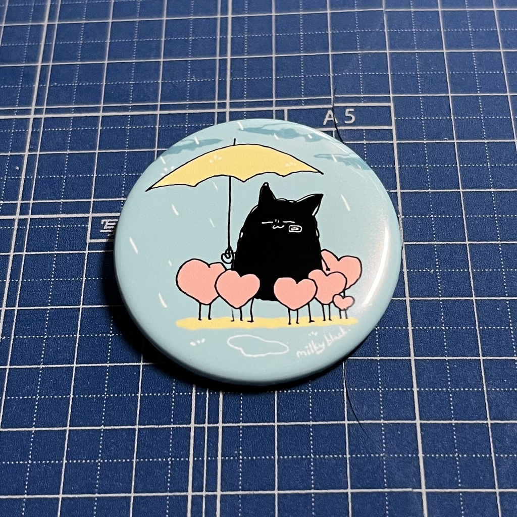 缶バッジ「雨」