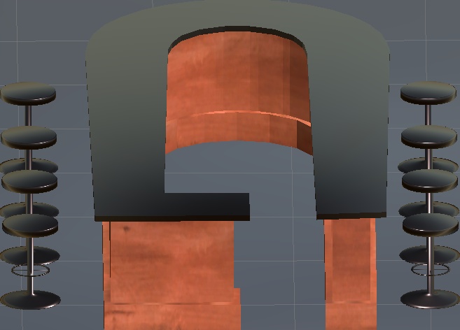 cluster用 バーカウンターテーブルセット