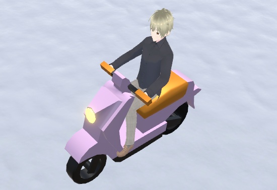 cluster用 バイク&サイドカー(ソリ)