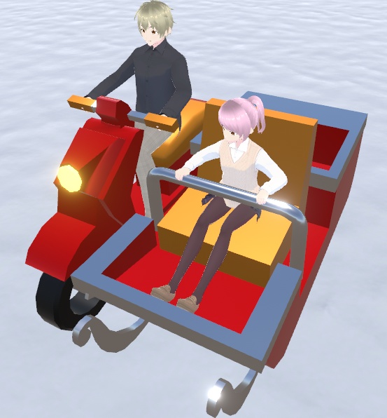 cluster用 バイク&サイドカー(ソリ)