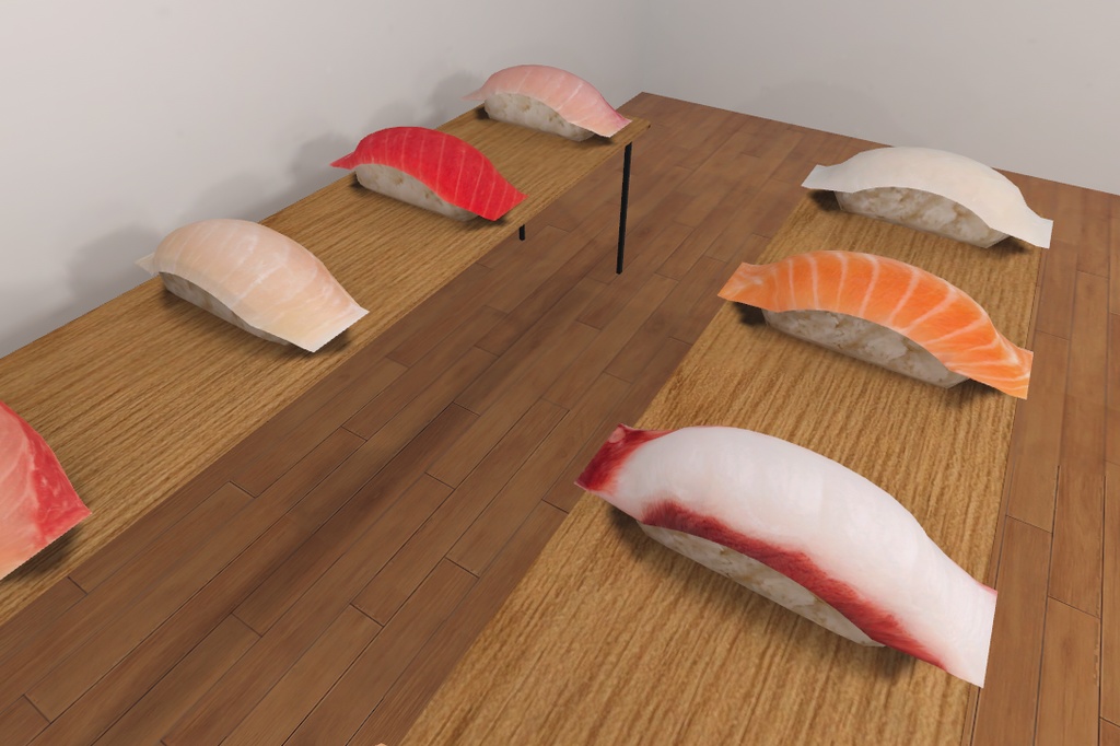 ローポリにぎり寿司セット(全12種)