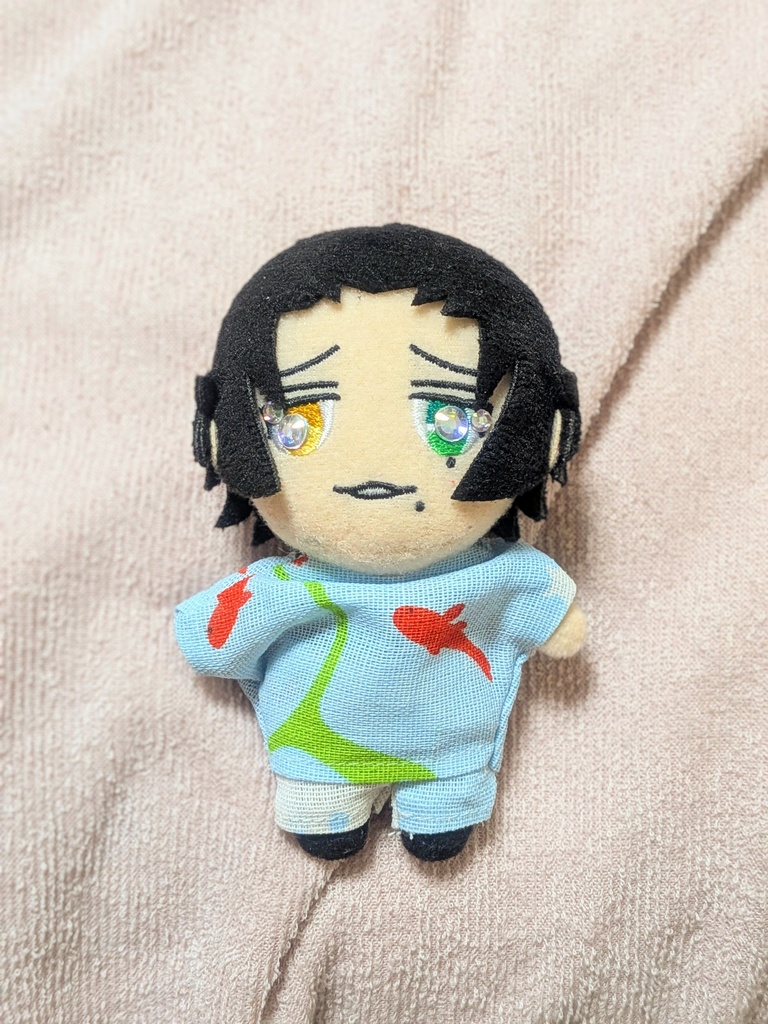 10cmぬい服!おさかな柄パジャマ上下セット