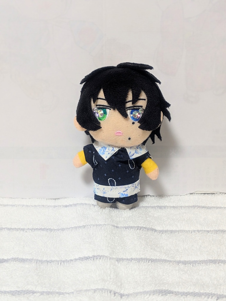 10cmぬい服!クール系重ね着風セットアップ
