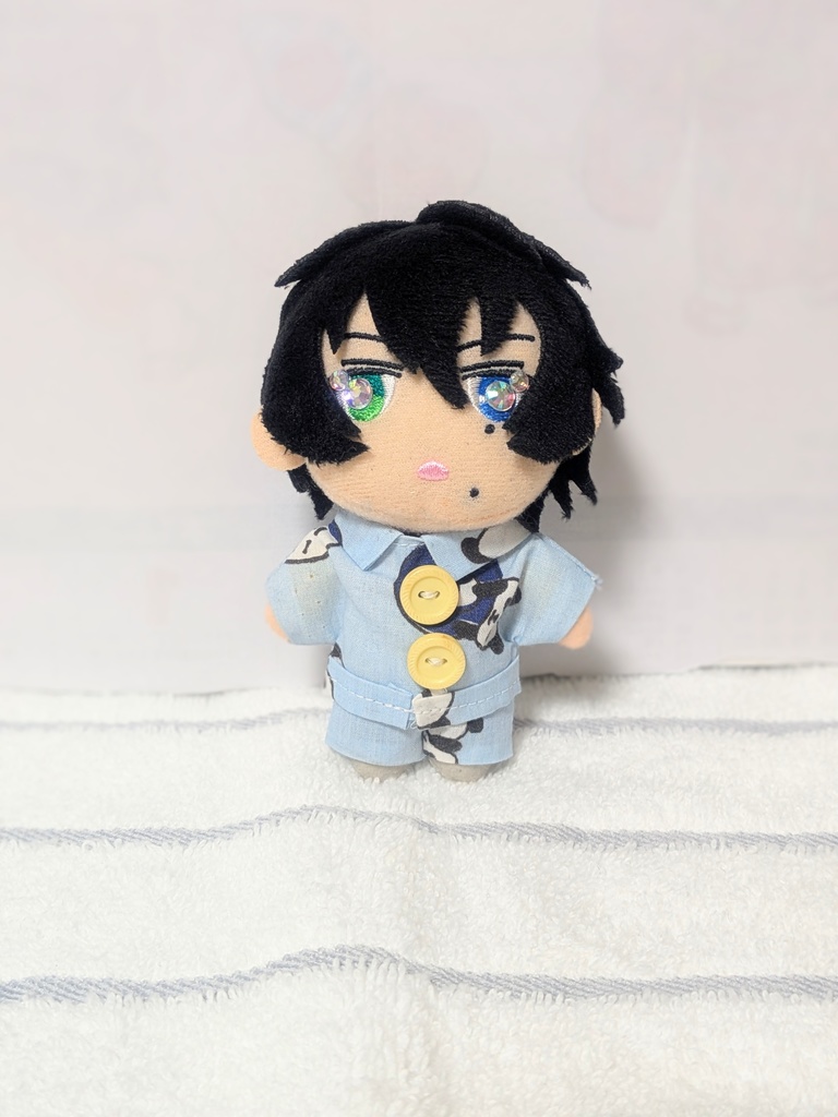 10cmぬい服!ぱんだ柄パジャマ上下セット