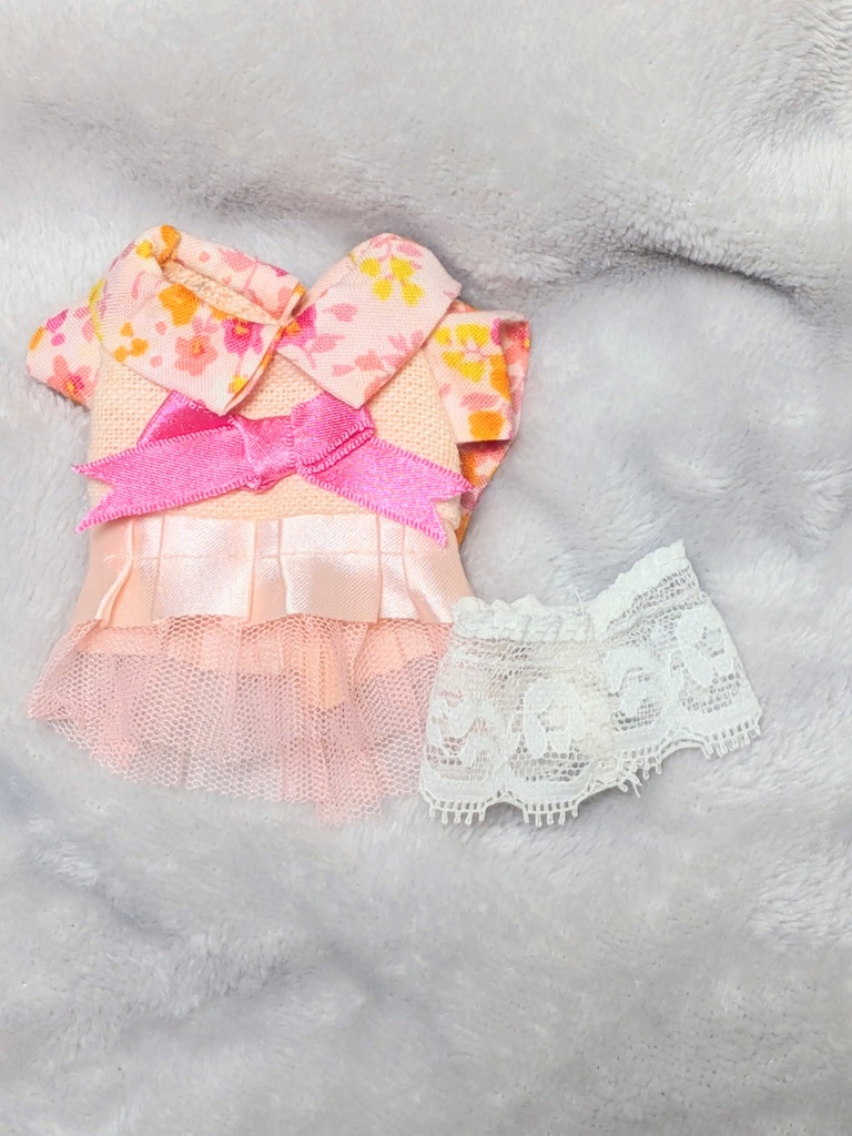 【10cmぬい服】和風ワンピースセット【ハンドメイド】