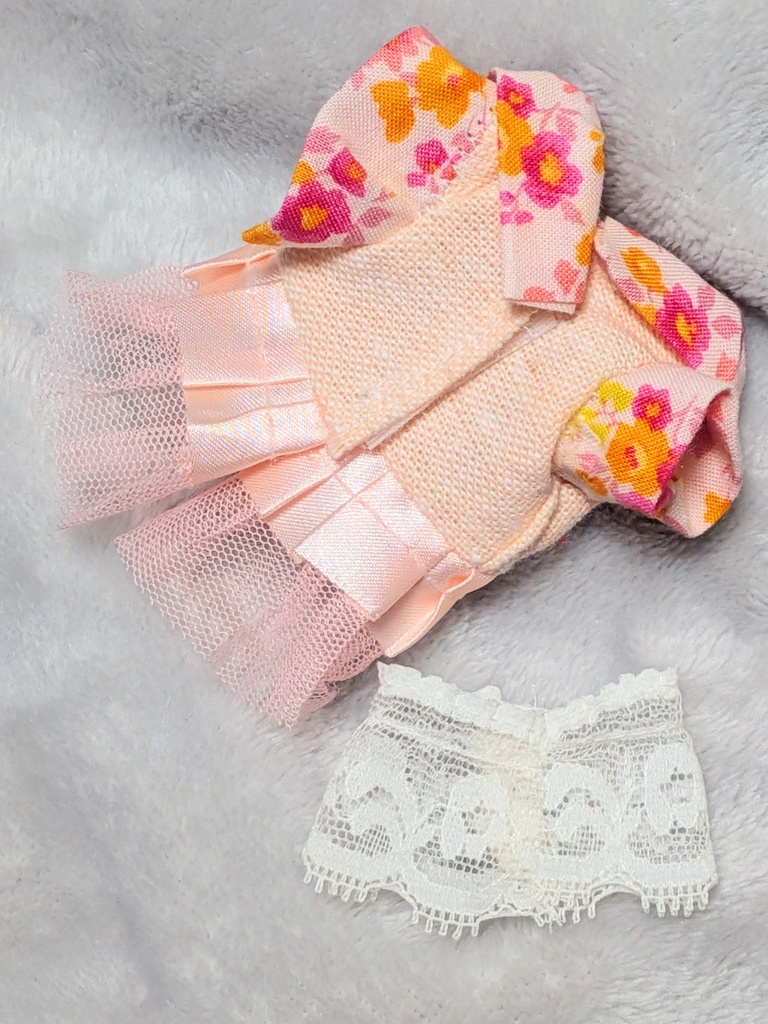 【10cmぬい服】和風ワンピースセット【ハンドメイド】