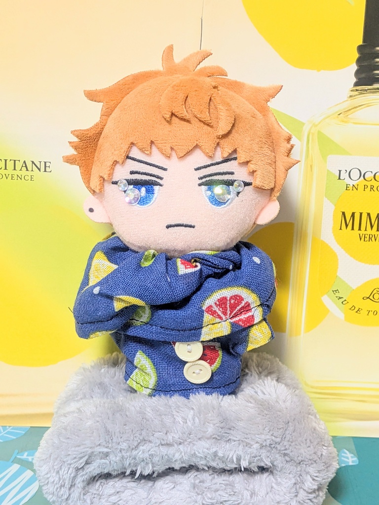 【10~12ぬい服】スイカのパジャマセット【ハンドメイド】