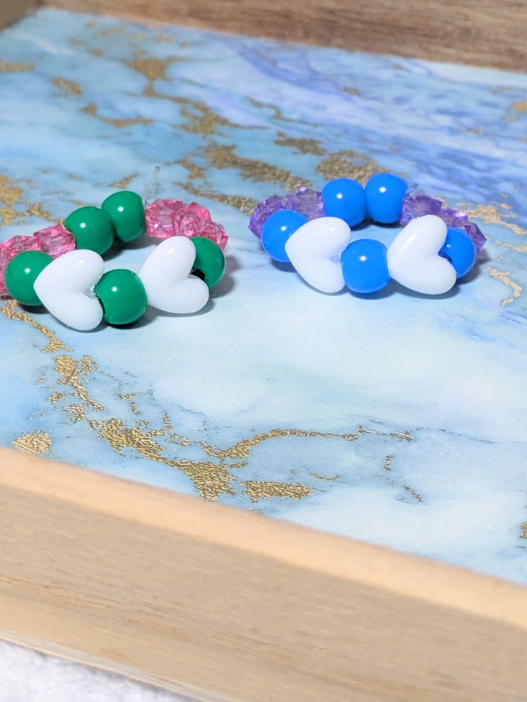 【10~12cmぬい用】空と緑の妖精ネックレスセット【ハンドメイド】