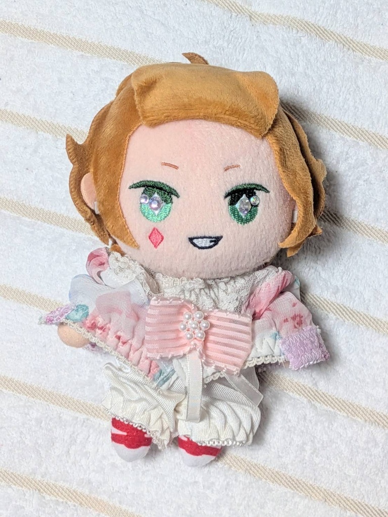【16-20cmぬい服】パステルフラワーのセットアップ【ハンドメイド】