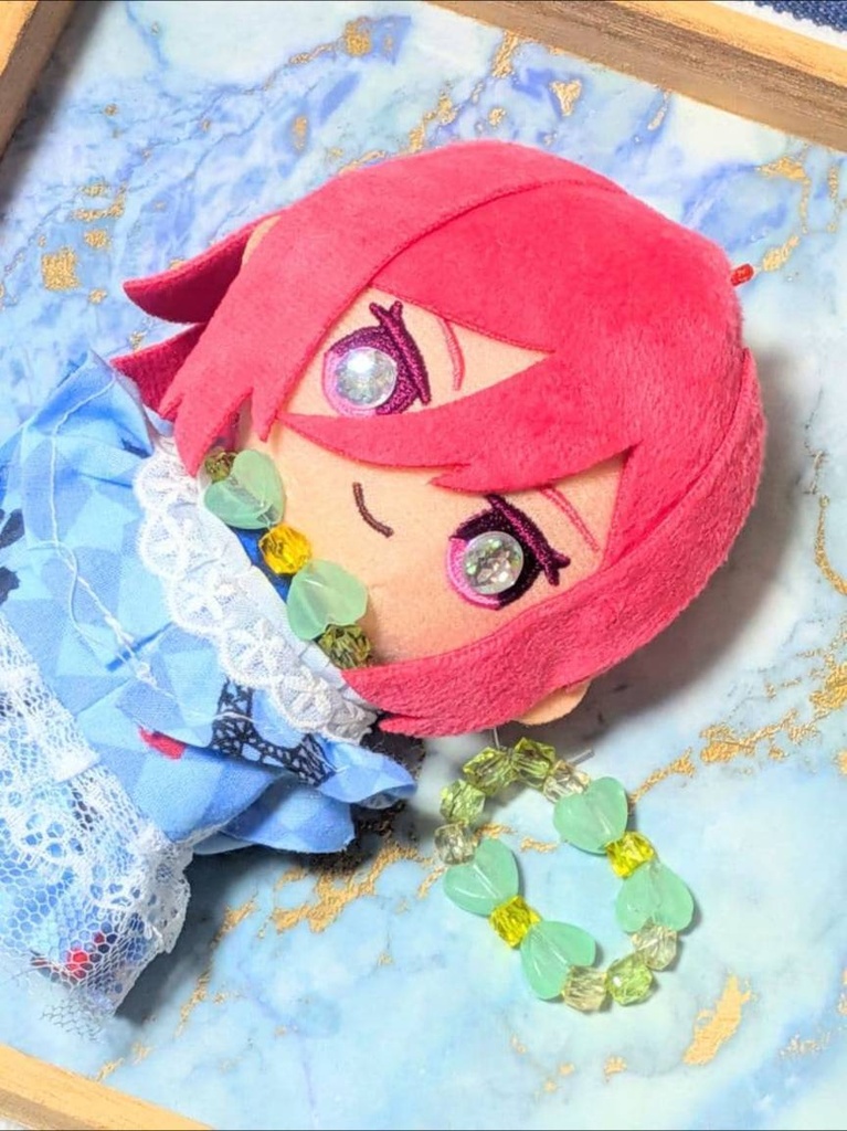 【10-12cmぬい推奨】海辺でみつけたお砂糖ネックレス【ハンドメイド】
