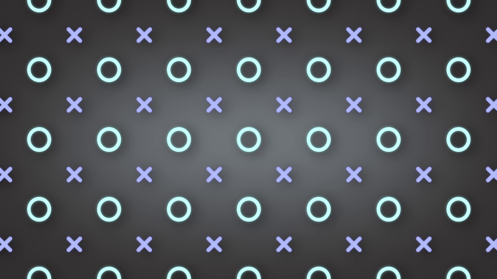 【フリー素材】O&X動画背景(5色差分)