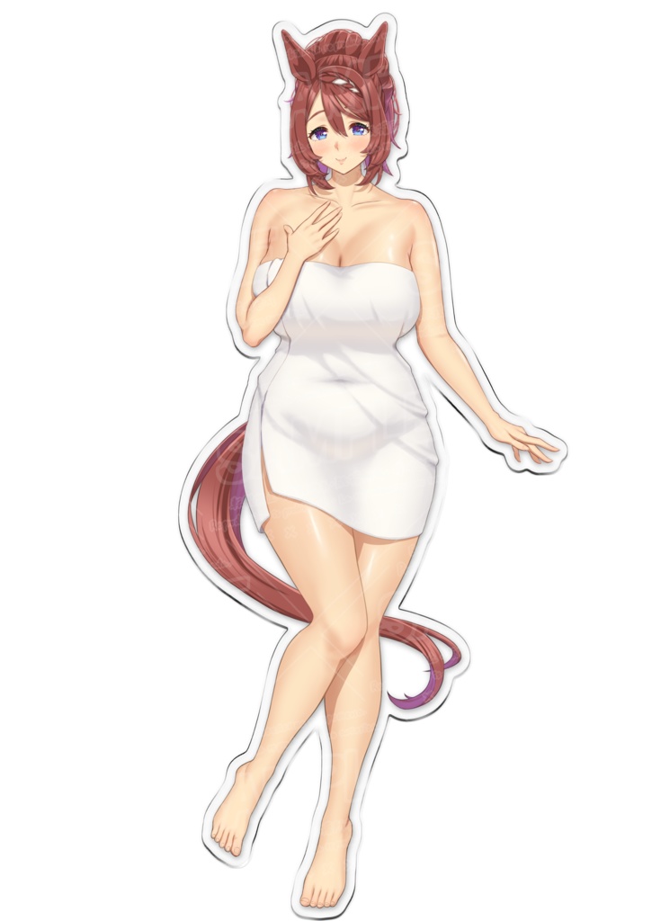 スーパークリークのアクリルスタンド(温泉バスタオルver.) Super Creek acrylic stand (hot spring bath towel ver.)