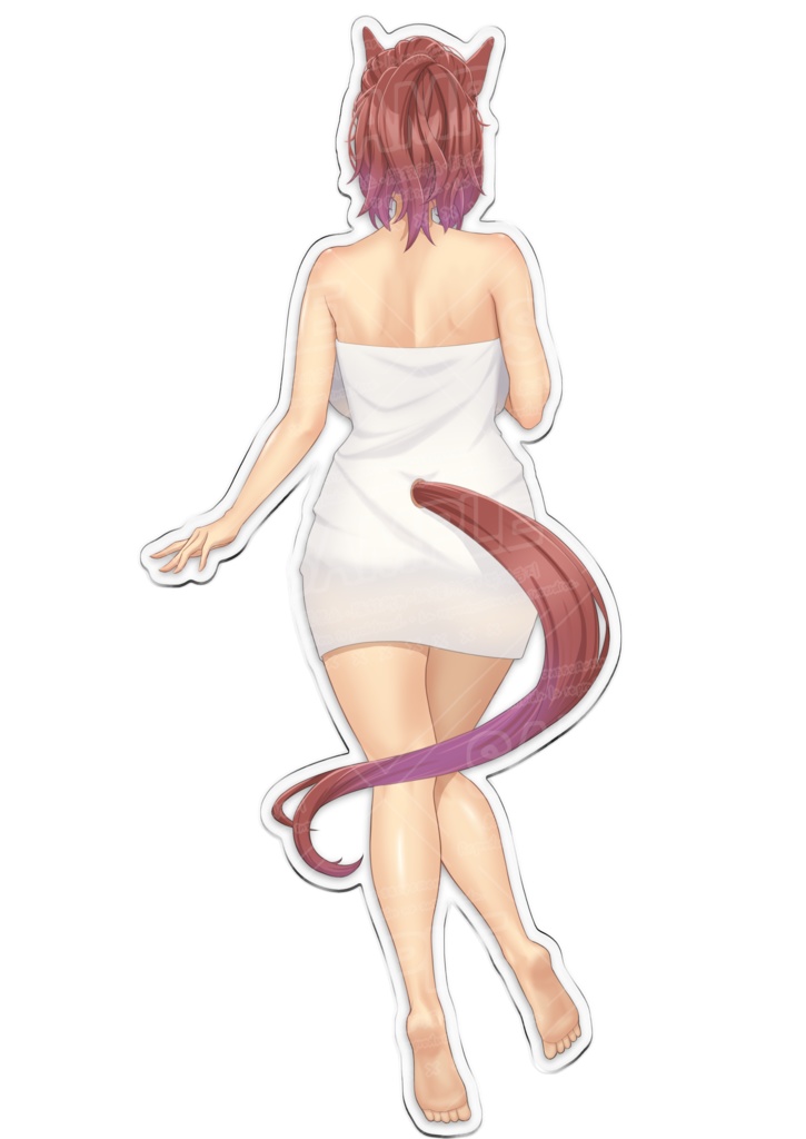 スーパークリークのアクリルスタンド(温泉バスタオルver.) Super Creek acrylic stand (hot spring bath towel ver.)