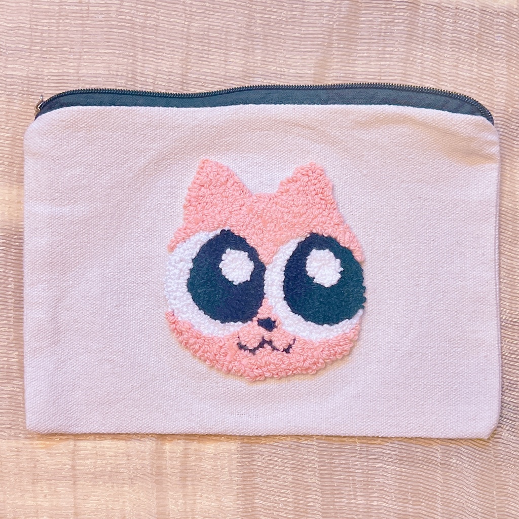 スクエアポーチ(ガンリキネコ)