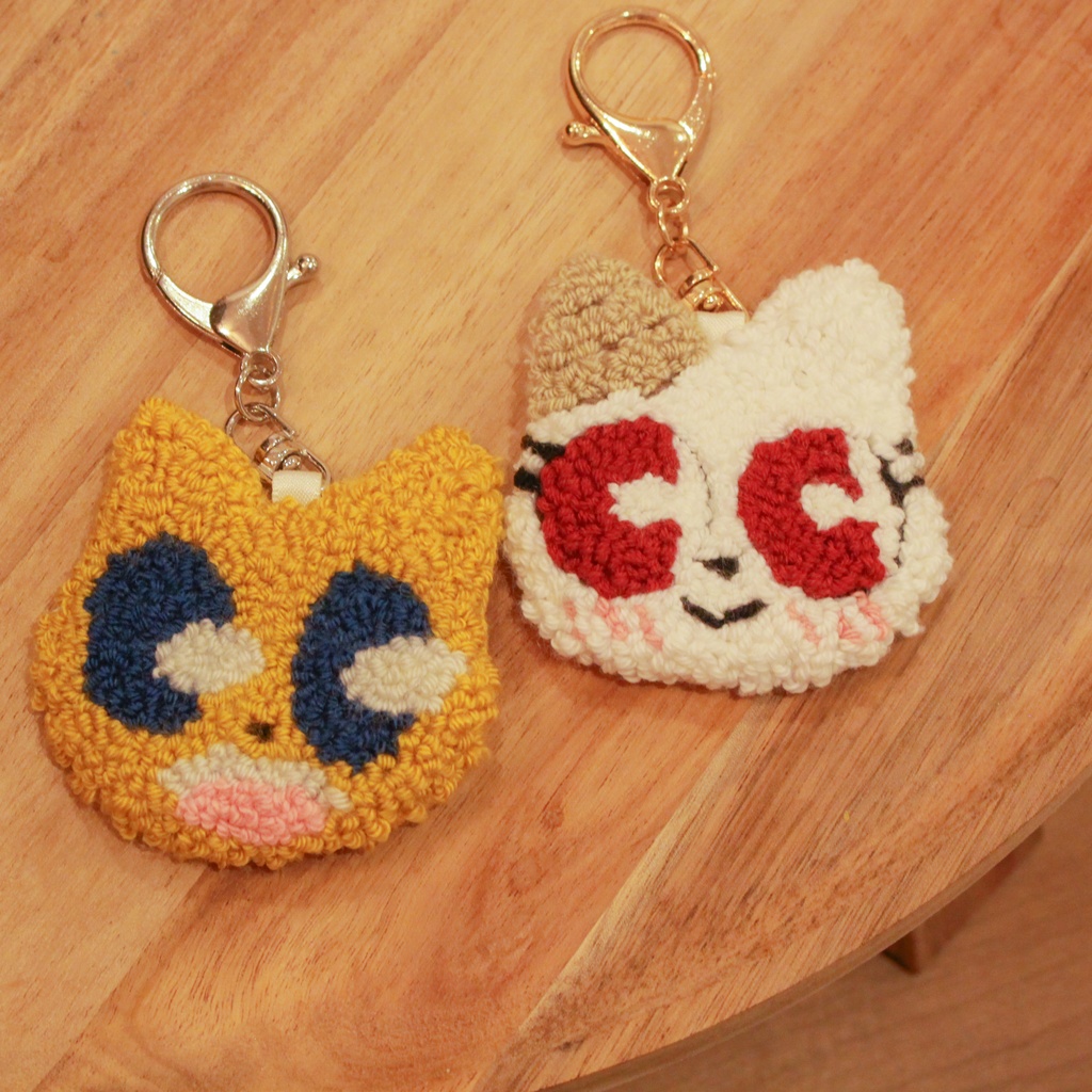 ものまねガンリキネコキーホルダー