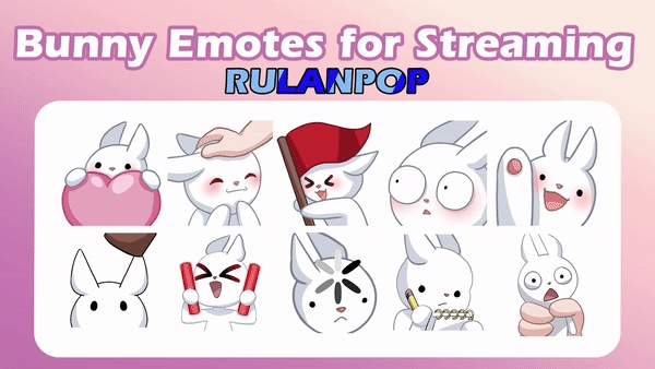 Bunny Emote Pack (Static+Animated)